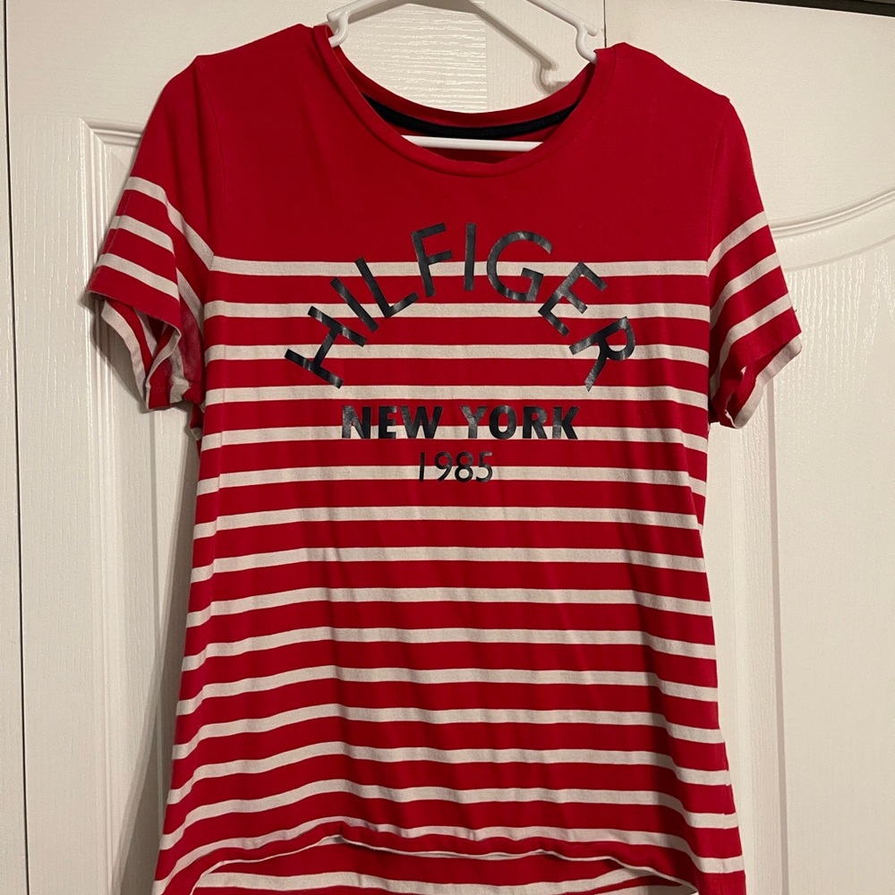 Hilfiger Red Striped T-Shirt
